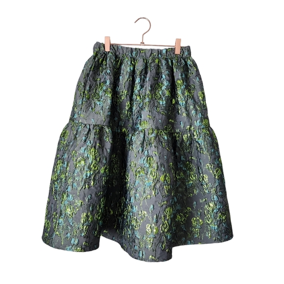 CLC by‎ COREY LYNN CALTER NWT Georgia Jacquard Skirt Metallic Party Holiday S - Picture 10 of 11